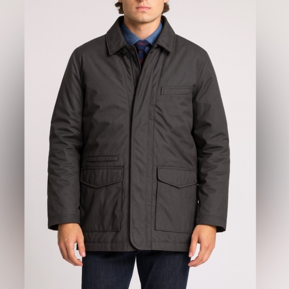 Fay‎ Milano Gray Military-Detailed
Field Jacket Size L Made In Italy $1422.00